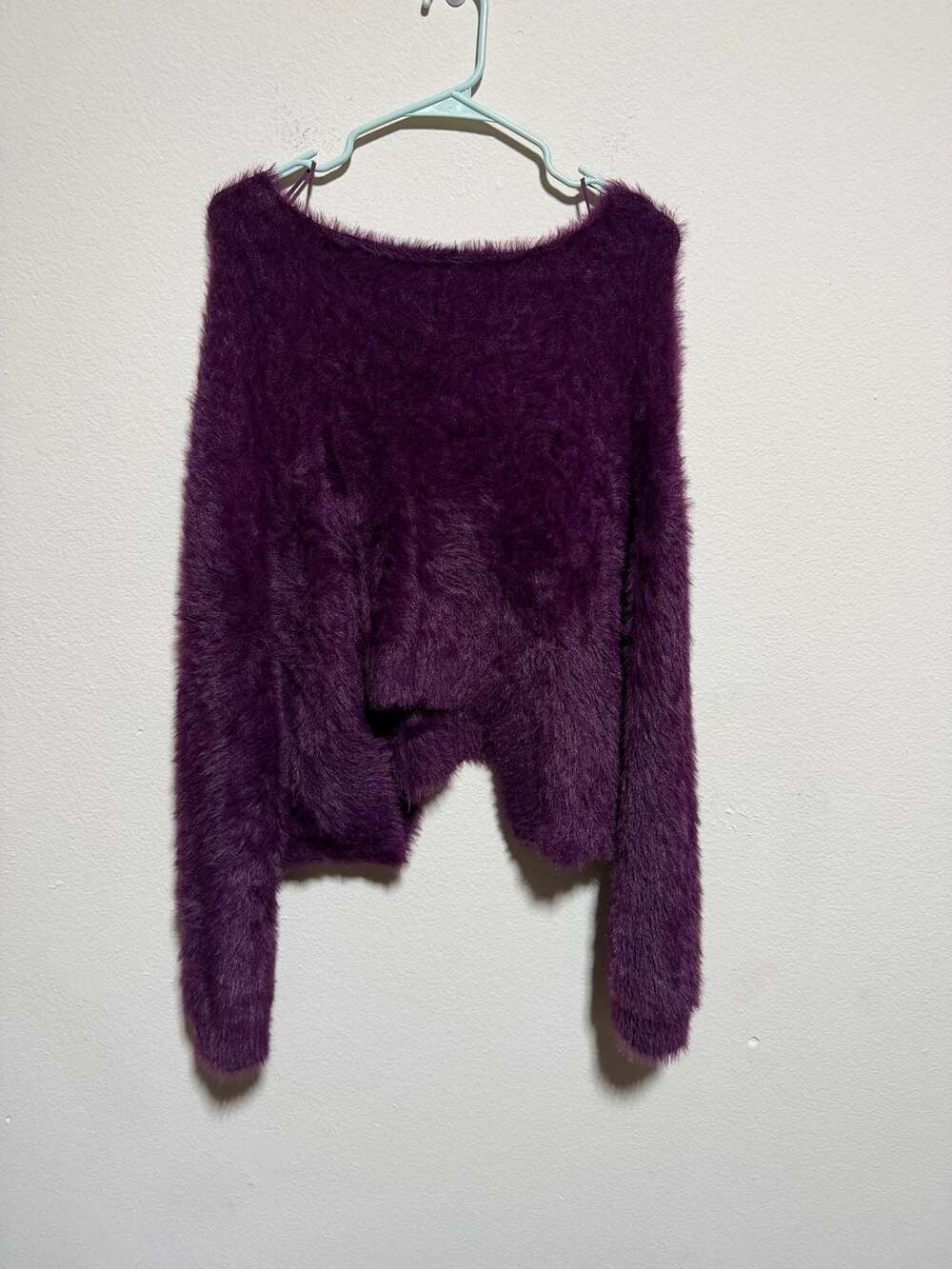 Free People FP One Lou Slouchy Fuzzy Eyelash Knit Sweater